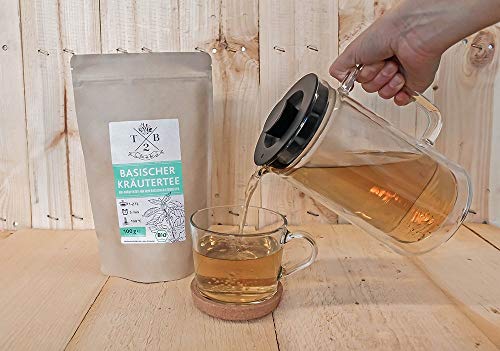 Basischer Kräutertee in Bio-Qualität zur basischen Ernährung mit Brennnessel, 100g (Ca. 40 Tassen) â Tea2Be by Sarenius – Bild 6