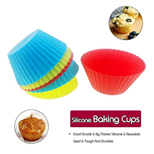 Pastry Scraper, Dough Blender, Pastry Brush with 6 PCS Silicone Baking Cup, Pie Dough Cutter Pastry Cutter Set Stainless Steel Pastry Cutter Dough Blender