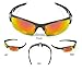 FARROVA - AX5065 Extreme Series Polarized Sunglasses Cycling Grilamid TR90 Frame Sports Sunglasses for Men & Women with Interchangeable Iridium Lenses for All Outdoor Activities, Grey Frame