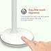TaoTronics Table Lamp for Bedroom, LED Desk Lamp with USB Charging Port, Decorative Table Lights, 360 Degree Lighting Zone, One-touch Operation, Night Light