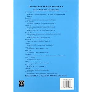 Reproduccion Controlada del Ganado Vacuno y Bufalo (Spanish Edition)