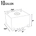 10-Gallon Aluminum Street/Drift/Strip/Racing Fuel Cell Gas Tank with Level Sender and Black Cap