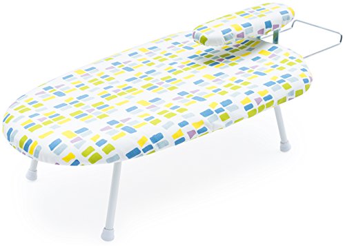 Tabletop ironing board with detachable mini board - com…