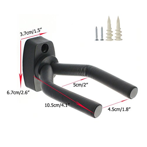 Universal Guitar Wall Hanger Mount Keeper Rack Wall Stands (6 Pcs/Pack)