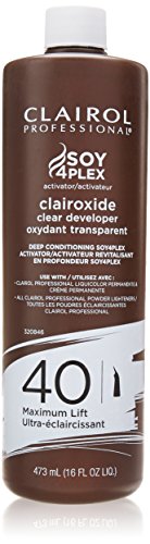 Clairol Professional Soy4plex Clairoxide Clear Hair Color Removing Developer,  40 Volume