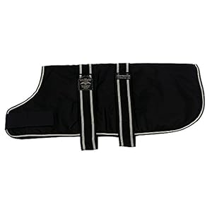 Animate Padded Waterproof Dog Coat Black 71cm (28")