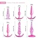 YiFeng 6PCS Anal Trainer Kit Butt Plugs Beginner Set Silicone Prostate Massager (Pink