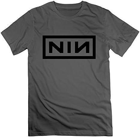 LJT Men's New Hard Rock Albums 2016 Nine Inch Nails Logo T-Shirt - DeepHeather