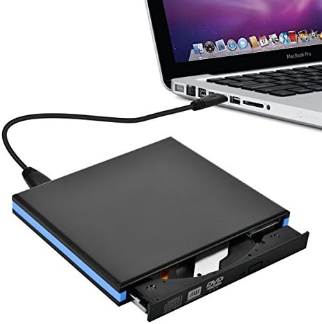 External DVD Disc Drive,Portable USB 3.0 Optical Drive CD ROM/ RW Burner Player for Mac, Macbook Pro Air iMAC Laptops Desktops Notebooks by ANEWGEEK