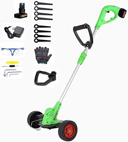 草刈機 草刈り機 グラストリマー コードレス充電式除草機 車輪付き電動プッシュ式芝