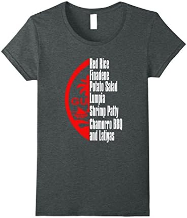 Womens Guam Seal Fiesta Tee Shirt Large Dark Heather