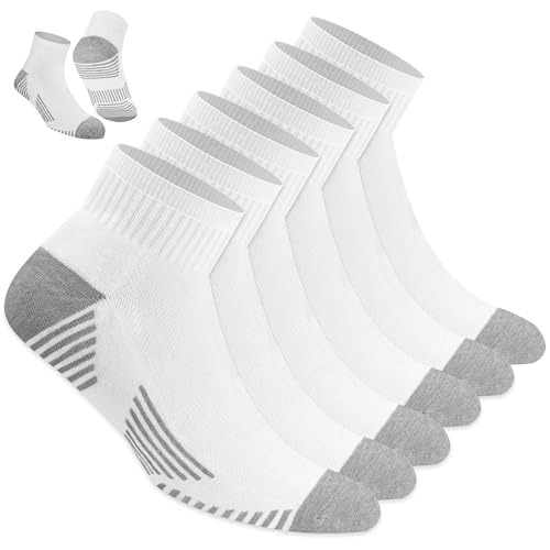 NAVYSPORT Chaussettes de sport en coton pour homme, lot de 6 paires