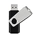 TOPESEL 20PCS 4GB Bulk USB 2.0 Flash Drives Swivel Memory Stick Thumb Drives Pen Drive (4G, 20 Pack, Black)