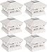 GreenLighting 6 Pack Mission Sun Light Solar Powered Post Cap Light for 5 x 5 PVC Posts (White)