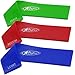 Aylio 3 Loop Fitness Bands Stretch Exercise Set for Legs (Light, Medium, Heavy Resistance)