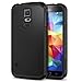 Spigen Tough Armor Galaxy S5 Case with Extreme Heavy Duty Protection and Air Cushion Technology for Samsung Galaxy S5 2014 - Smooth Black