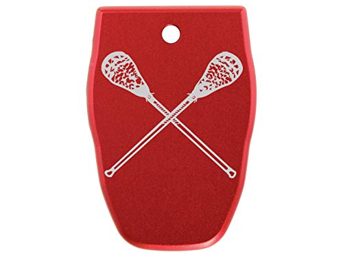 for Smith Wesson S&W SD40VE Magazine Base Plate .40 Cal NDZ Red Lacrosse Sticks Crossed - Thumbnail 2