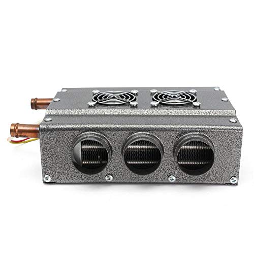 Car Heater Portable Car Heater -Universal DC12-24V 6 Ports Car Truck Heater Automotive Plumbing Air Conditioner Evaporator Car Defroster Mist Eliminator -Double Compact Air Heater W/Speed Switch - Thumbnail 6