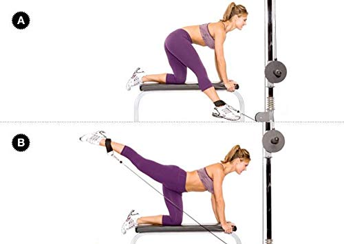 ELITE ATHLETICS Ankle Straps for Cable Machines and Resistance Bands Set with Carry Bag- Premium Fitness Ankle Straps Attachment with Ankle Cuffs, Workout for Leg, Butt, Thigh, Abs - Thumbnail 3