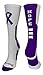 MadSportsStuff Relay for Life Hope Cancer Awareness Athletic Crew Socks