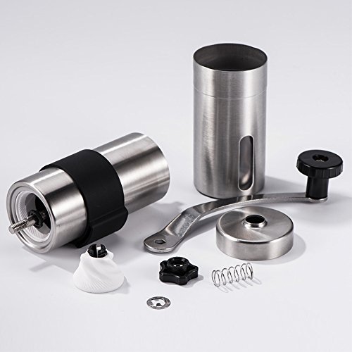 MOVKZACV Manuelle Kaffeemühle, Handkaffee-Bohnenmühle mit Grat, konische Mühle aus Edelstahl, Kaffeemühle für… – Bild 5