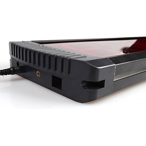 AZOOU Large 4-inch LED Red Digital Clock with Count Down/Up Timer IR Remote Control Red Color