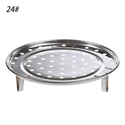 Steamer Rack, Three Legged Cooking Tool Round Steamer Rack, Stainless Steel Steaming Stand For Home Kitchen Pot, Pans etc(23.7x1x4cm) - Thumbnail 6
