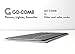 Go-Comb - Wallet Comb - Sleek, Durable Stainless Steel Hair and Beard Comb - Black