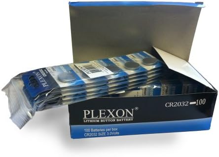 Plexon® CR2032 3V Lithium Button Micro Cell Batteries (100 Pack)