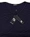OUGES Women's V Neck Sleeveless Summer Casual Long Maxi Dresses(Navy,XL)