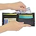 Nautica Leather Men’s Slim Passcase Wallet with Large Bill Compartment