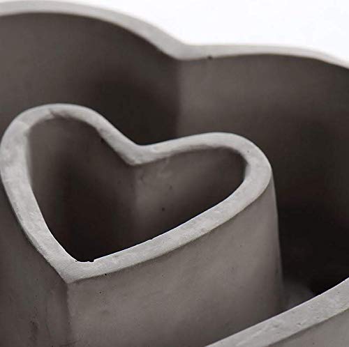 Large Concrete Heart Planter