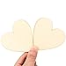Frienda 3.15 Inch Wood Hearts Slices Wooden Discs Heart Shaped Embellishment for Wedding, Decor Arts Crafts DIY (50)