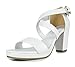 TOETOS Diane New Women's Open Toes Mid Chunky Heels Platform Dress Sandals