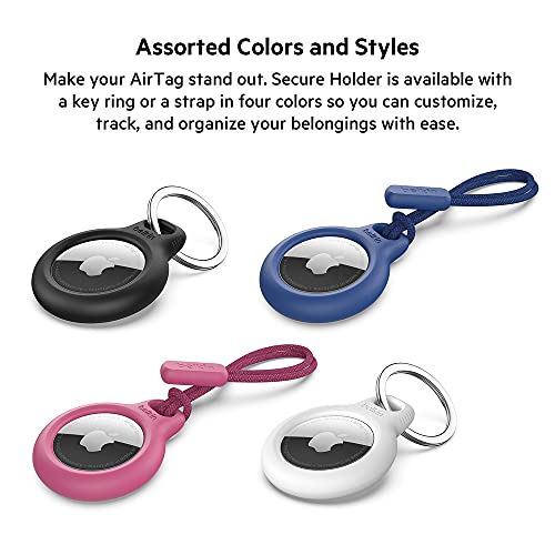 Belkin Apple Airtag Secure Holder With Strap Apple Air Tag Keychain