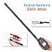 ABBREE SMA-Male Dual Band 144/430Mhz Foldable Tactical Antenna for Yaesu FT-70DR,FT-60R,FT-2DR/3DR,FT-270R Wouxun TYT MD-380 Two Way Radio
