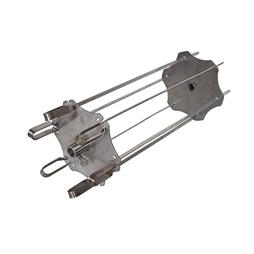 SunshineBBQs BBQ Rotisserie Kebab Skewers in Stainless Steel - 12 Skewers in 2 Different Sizes
