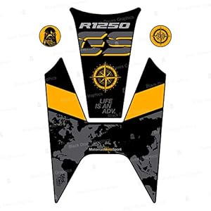 Beschermende tankbeschermer met hars gecoat compatibel met R1250 GS 2018 2019 Tank Pad PROTECTIVE 3D R1250GS