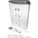 Deflecto 790901 Outdoor literature display box, clear with black lid, 10w x 4-1/2d x 13-1/8h
