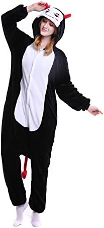 Kigurumi Costume Cosplay Sleepsuit Cartoon Lounge Wear Pajamas Halloween Pajamas (XL, Devil)