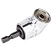 MAEXUS Right Angle Drill Adapter, 105 Degree Right Angle Drill Attachment for Screwdriver Bits and Powe Drill with 1/4'' Hex Quick Change Drive and Magnetic Bit Socket