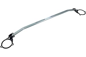 URMARKETOUTLET Megan Racing Front Upper Tower Brace Strut Bar (Steel/Aluminum Polish) (MR-SB-HYV11FU-1P) (FS First Generation)