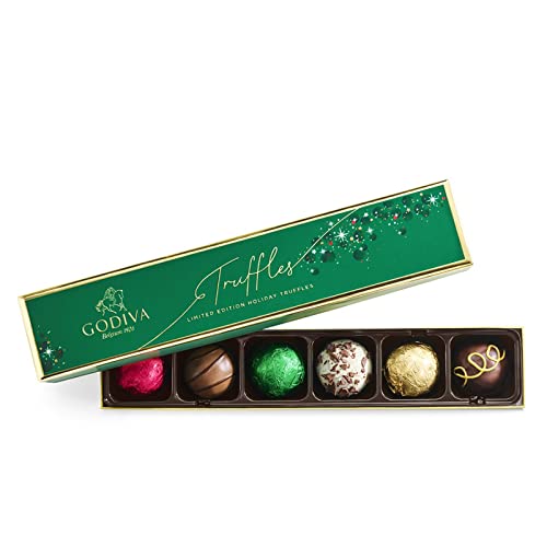 Godiva Chocolatier Chocolate Holiday Truffle Flight 6 Piece Limited