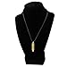 Bullet Metal Pendant Choker Necklace Black Cord Charm Mens Punk Gun Ammo Jewelry