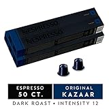 Nespresso Capsules OriginalLine, Kazaar Intenso ,Dark Roast Coffee, 50 Count Coffee Pods, Brews 1.35oz