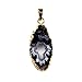 JOYA GIFT Geode Agate Druzy Natural Stone 14k Gold Plated Necklace Gifts for her
