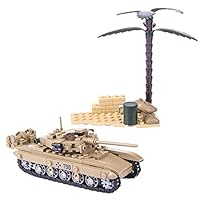 Lingxuinfo Toy Tank Model Brick Building Block Military Vechile Tank Toys and Accessories for Kids