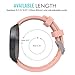 MoKo Band Compatible with Samsung Gear S2 Classic/Galaxy Watch 42mm, Silicone Watch Strap Fit Garmin Vivoactive 3/Gear S2 Classic SM-R732/R735/Ticwatch 2/Gear Sport SM-R600 Smartwatch, Vintage Rose