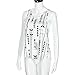 Mokao Women Voyage Printed Sleeveless T-Shirt Comfy Blouse Casual Tank Tops Shirt Loose Fit Vest (White, S)