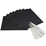 Guitar Bridge Saddle Nut Files Set- Sand Paper and Stainless Steel Needle Files of 13 Sizes with Circular Cross Section for Guitar, Ukulele, Bass, Electric Guitar by Blisstime